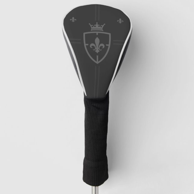 Louisiana Coat Of Arms Fleur De Lis Golf Head Cover (Front)