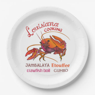 Louisiana Cooking Paper Plate