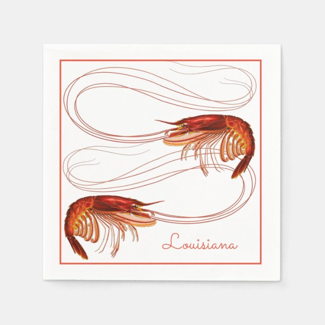 Louisiana Crayfish   Napkin (Front)