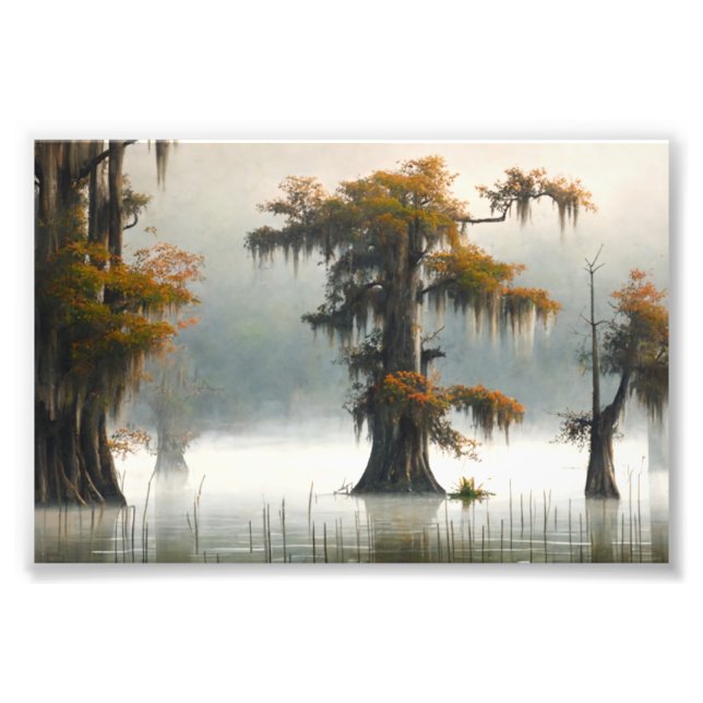 Louisiana Cypress Swamp, Louisiana Art, Swamp Photo Print (Front)