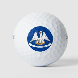 Louisiana flag golf balls