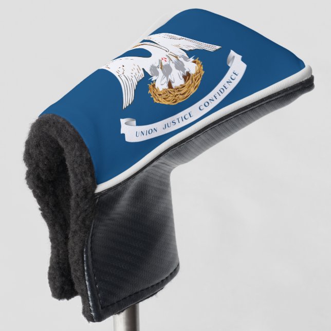 Louisiana Flag Golf Head Cover (3/4 Front)