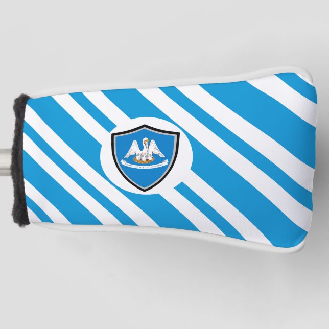 Louisiana flag golf head cover (Front)