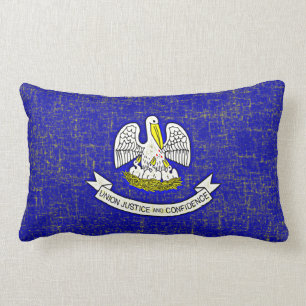 LOUISIANA FLAG LUMBAR CUSHION