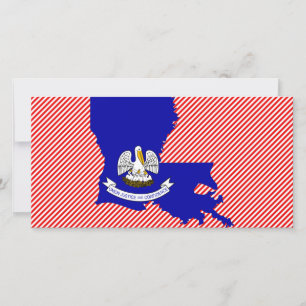 Louisiana Flag Map