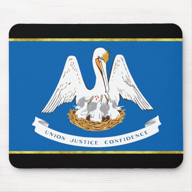 Louisiana flag mouse pad (Front)