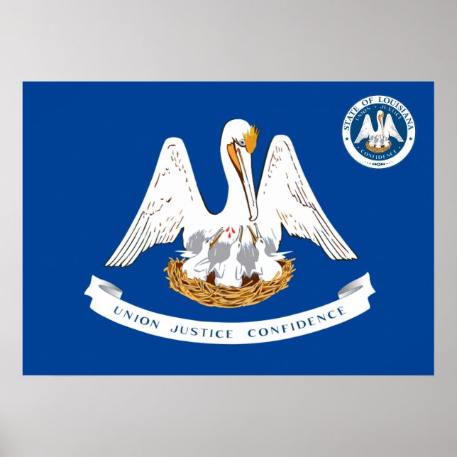 Louisiana flag poster (Front)
