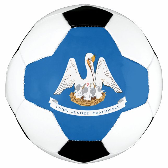Louisiana flag soccer ball (Front)