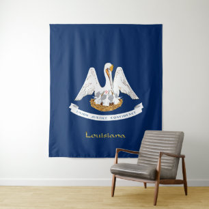 Louisiana flag tapestry