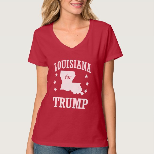 LOUISIANA FOR TRUMP T-Shirt (Front)