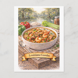 Louisiana Gumbo (American Food Series) Postcard