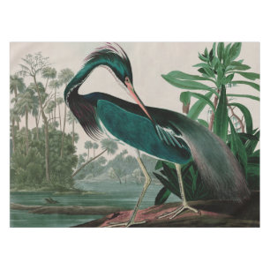 Louisiana Heron Birds of America Audubon Print Tablecloth