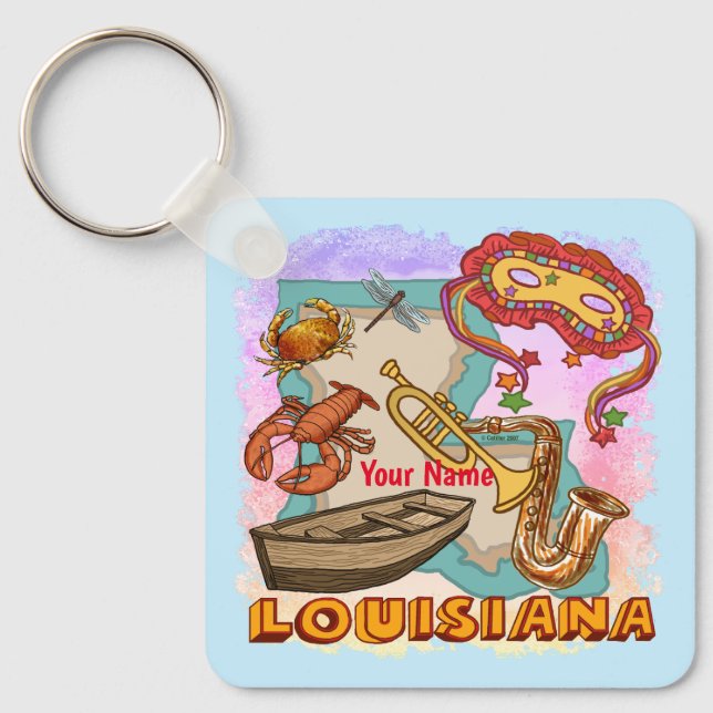 Louisiana  key ring (Front)