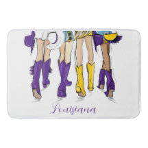 Louisiana Ladies Fashion Cowboy Boot Purple Yellow