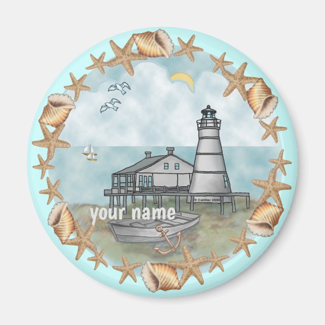 Louisiana lighthouse magnet (Front)