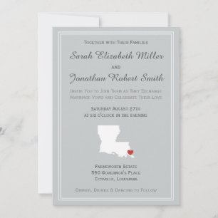 Louisiana Love - Customisable Wedding Invitation