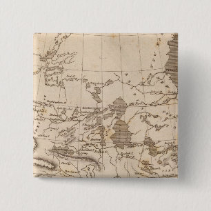 Louisiana Map by Arrowsmith 15 Cm Square Badge