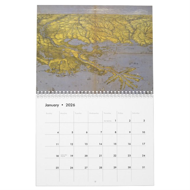 Louisiana Maps and Photography Calendar (Jan 2026)