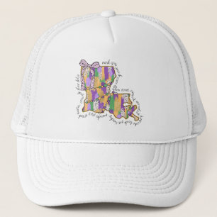 Louisiana Mardi Gras Bourbon Street Carnival Trucker Hat