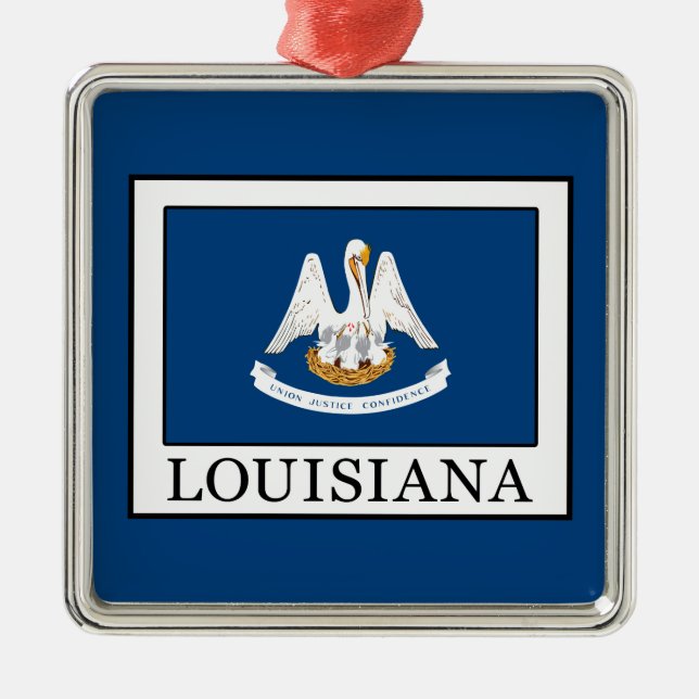 Louisiana Metal Tree Decoration (Front)