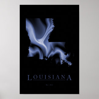 Louisiana Modern Map Poster