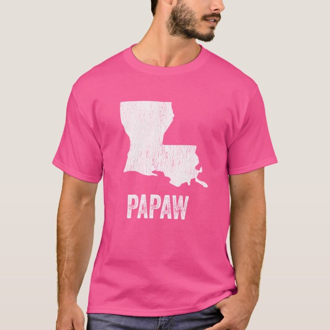 Louisiana Papaw Louisiana Silhouette State Coolest T-Shirt (Front)