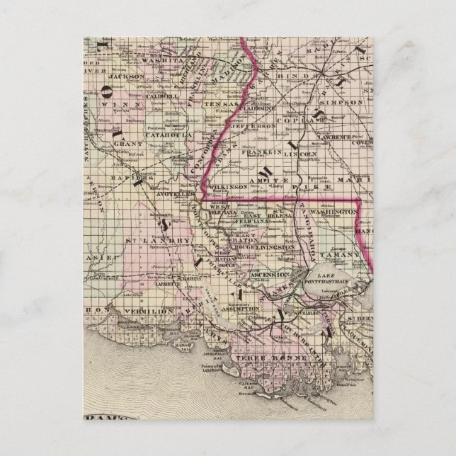 Louisiana Postcard (Front)