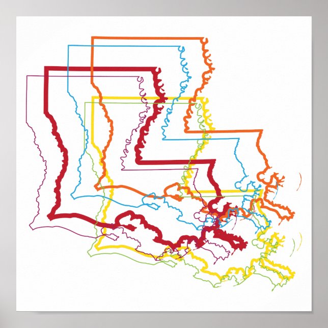 louisiana pride blur poster (Front)