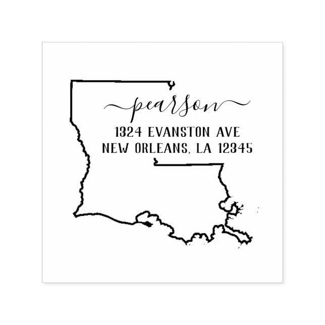 Louisiana Return Address Stamp Self-Inking (Design)