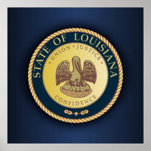 Louisiana Seal Poster