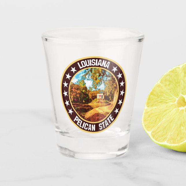 Louisiana                                          shot glass (Front)