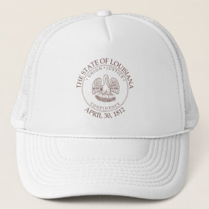 Louisiana sign trucker hat