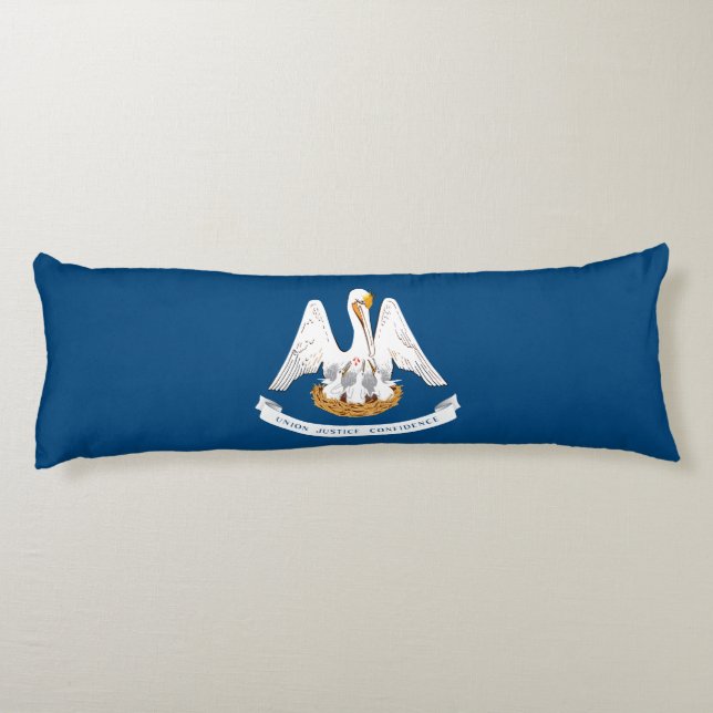 Louisiana State Flag Body Cushion (Back)