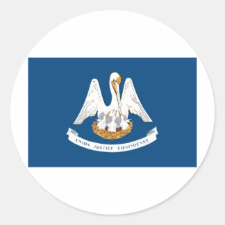 Louisiana State Flag Classic Round Sticker