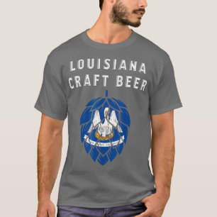 Louisiana State Flag Craft Beer Beer Lovers T-Shirt