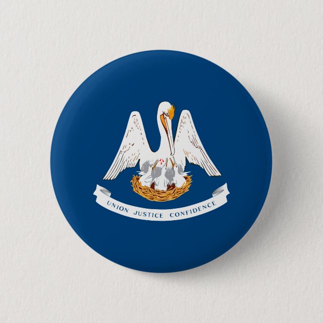 Louisiana State Flag Design 6 Cm Round Badge (Front)