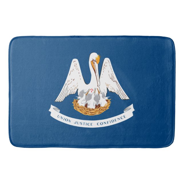 Louisiana State Flag Design Bath Mat (Front)