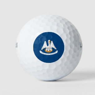 Louisiana State Flag Design Golf Balls