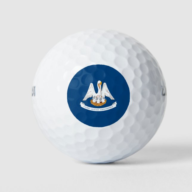 Louisiana State Flag Design Golf Balls (Front)