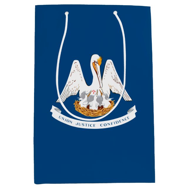 Louisiana State Flag Design Medium Gift Bag (Front)