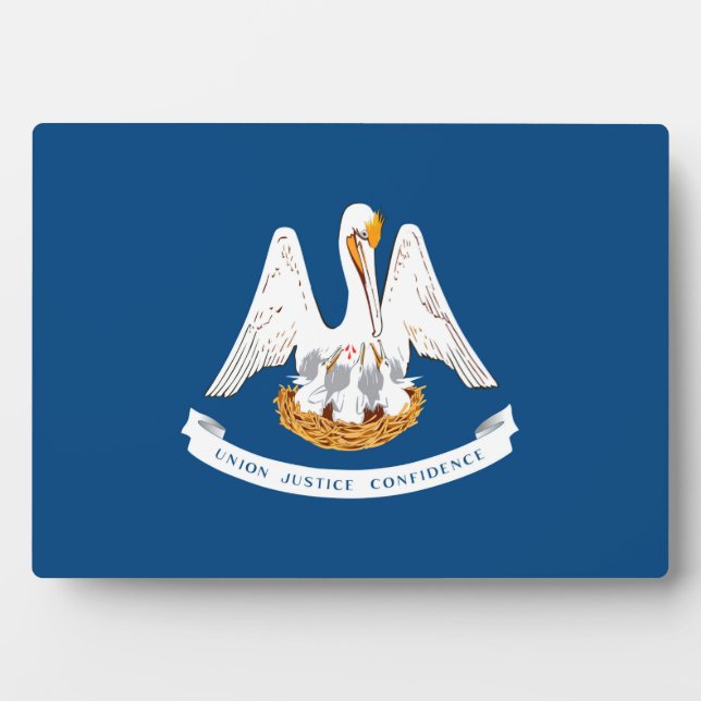 Louisiana State Flag Design Plaque (Front)