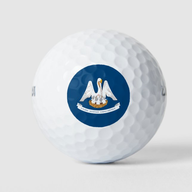 Louisiana State Flag Golf Balls (Front)