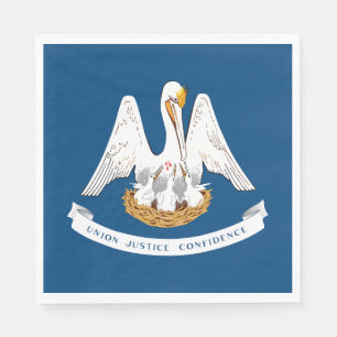 Louisiana State Flag Napkin