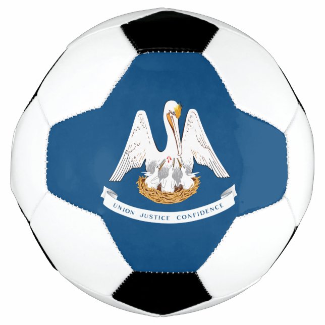 Louisiana State Flag Soccer Ball (Front)