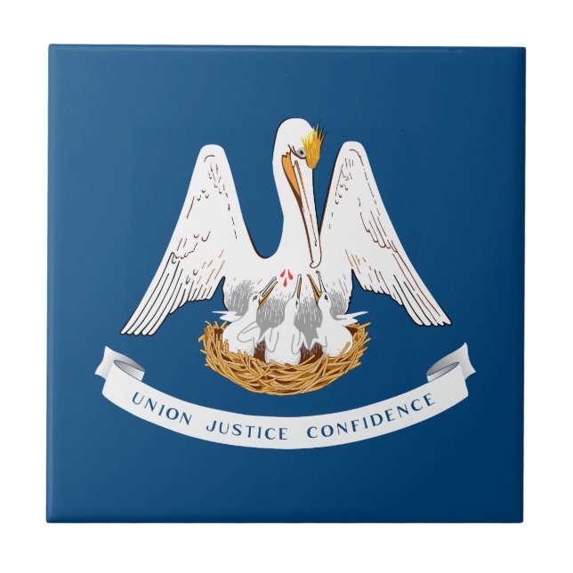 Louisiana State Flag Tile (Front)