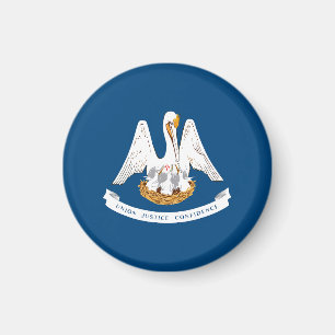 Louisiana State Flag USA Magnet