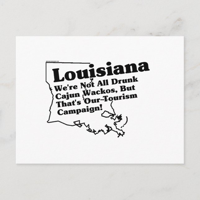 Louisiana State Slogan Postcard (Front)