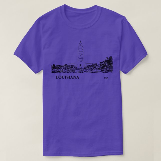 Louisiana State USA TShirt - 2 (Design Front)