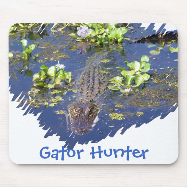 Louisiana Swamp Gator Hunter Mousepad (Front)