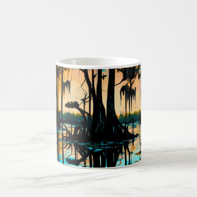 Louisiana Swamp Painting Coffee Mug (Center)